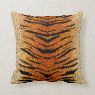 Bengal Tiger Animal Fur Throw Pillow