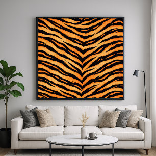 Bengal Tiger Animal Pattern Poster