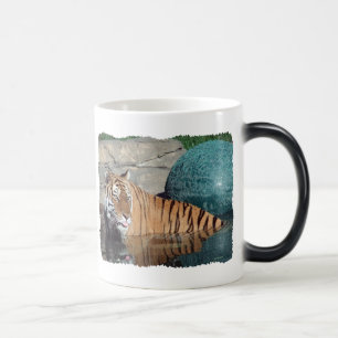 Bengal Tiger Black Colour-Changing Morphing Mug