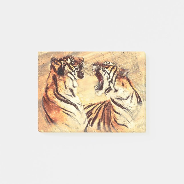 Bengal Tiger Cat Feline Mammal Exotic Wildcat Post-it Notes (Front)
