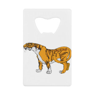 Bengal Tiger Credit Card Bottle Opener