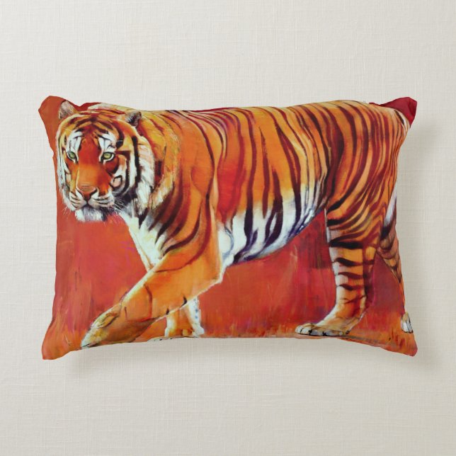 Bengal Tiger Decorative Pillow (Front)