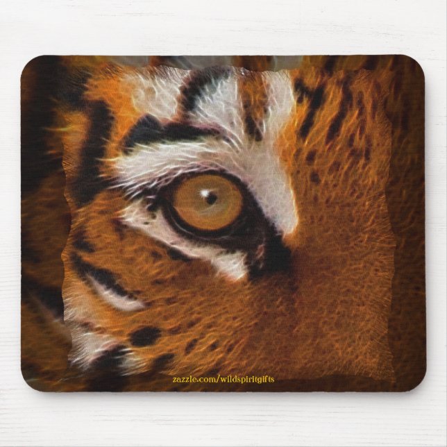 Bengal Tiger Face Eye of Tiger Wildlife Mousemat Mouse Pad (Front)
