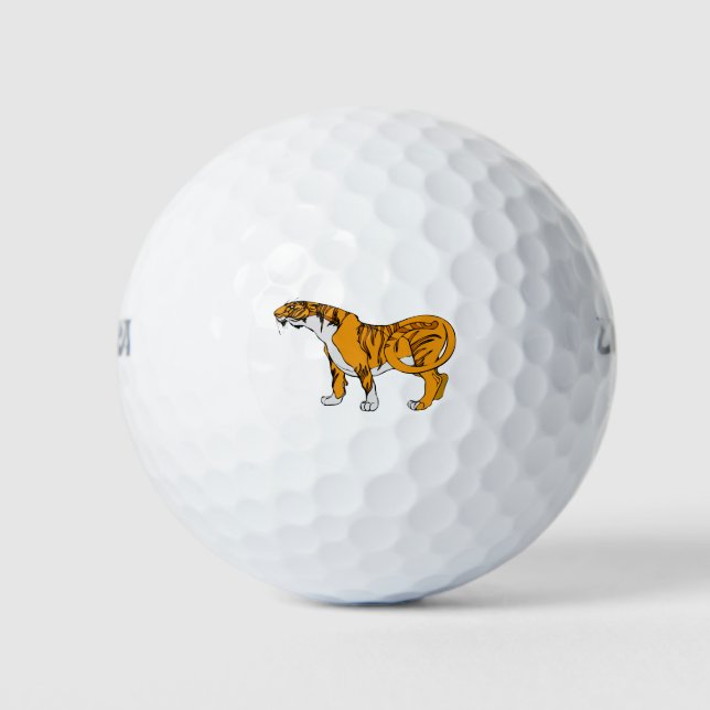 Bengal Tiger Golf Balls (Front)