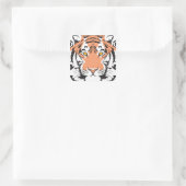 bengal tiger head square sticker (Bag)