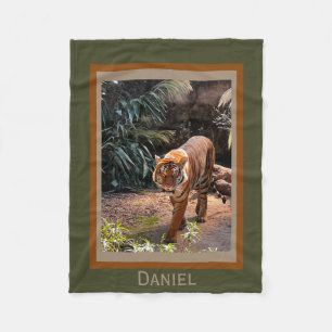 Bengal Tiger, personalized Fleece Blanket