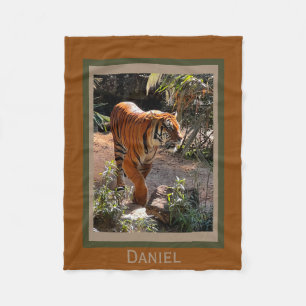 Bengal Tiger, personalized Fleece Blanket