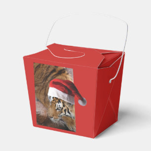 Bengal Tiger Santa Claus Favor Box