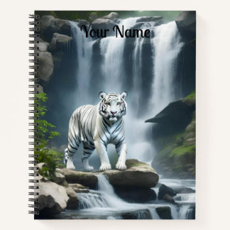 Bengal White Tiger in Nature Notebook