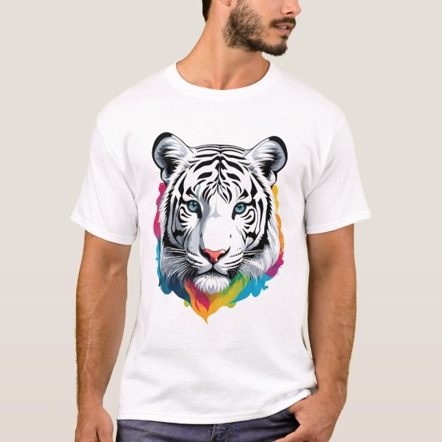 Bengal White Tiger T-Shirt (Front)