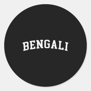 Bengali classic round sticker