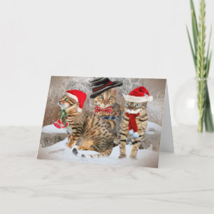 Bengal's Christmas Day gifts & Apparel Holiday Card