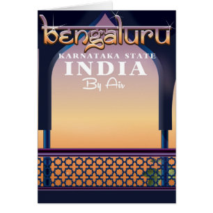 Bengaluru, India travel poster