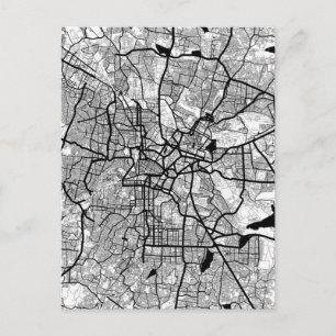 Bengaluru Karnataka Map Postcard