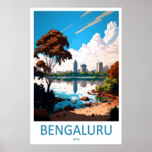 Bengaluru Travel Print Wall Art Bengaluru Wall