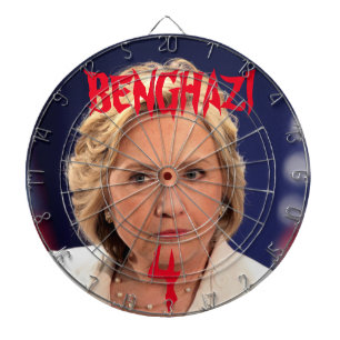 BENGHAZI 4 HILLARY DARTBOARD