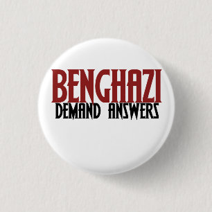 Benghazi Demand Answers 1 Inch Round Button