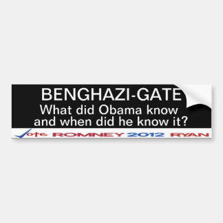 Benghazi-Gate What did Obama know? Sticker