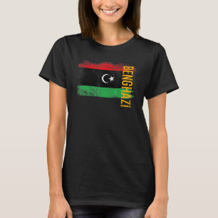 Benghazi Libya Flag For Libyans Men Women Kids T-Shirt