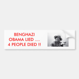 BENGHAZI /OBAMA BUMPER STICKER
