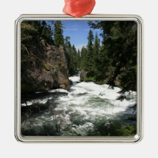Benham Falls, Sunriver, Oregon Metal Ornament