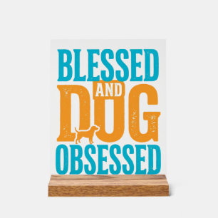 Béni et obsédé de chien Design vintage pour amoure
