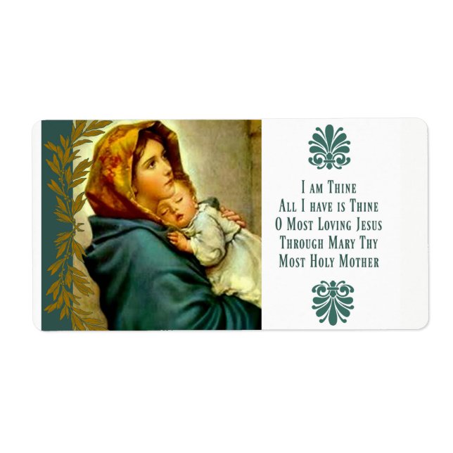 Béni Mère tenant l'Enfant Jésus (Devant)