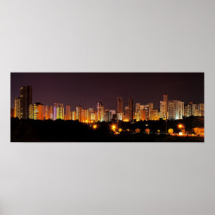 Benidorm by Night Poster