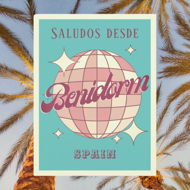 Benidorm Espagne espana holiday Carte postale (Créateur téléchargé)