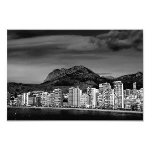 Benidorm Levante Beach Costa Blanca Spain Photo Print