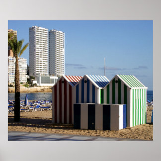 Benidorm, playa de Levante Poster