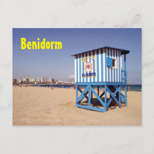 Benidorm, playa de Poniente Postcard