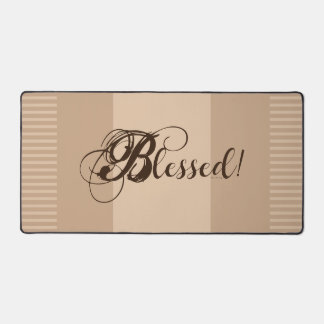 Bénie ! Tapis de bureau (Brun clair/ Marron)