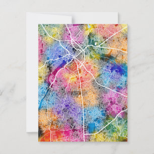 Benin City Nigeria City Map Postcard