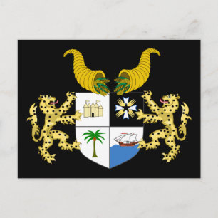 benin emblem postcard