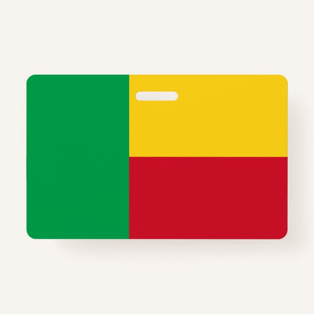 Benin flag badge (Front)