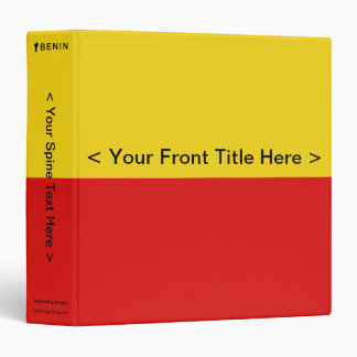 Benin Flag Binder