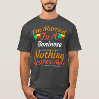 Benin Flag Butterfly Gift for Beninese From Benin  T-Shirt