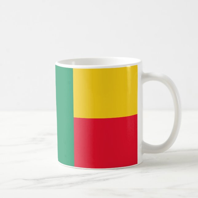 Benin Flag Ceramic Coffee Mug (Right)