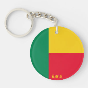 Benin Flag Charming Patriotic Keychain