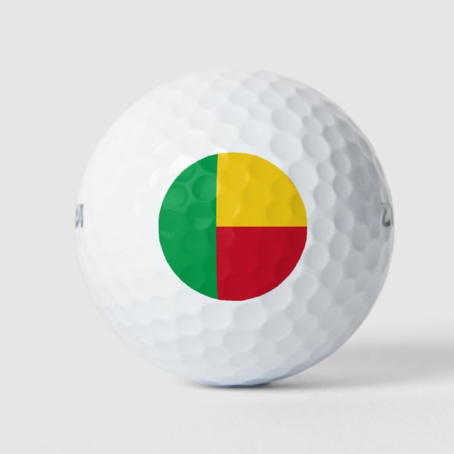 Benin flag golf balls (Front)