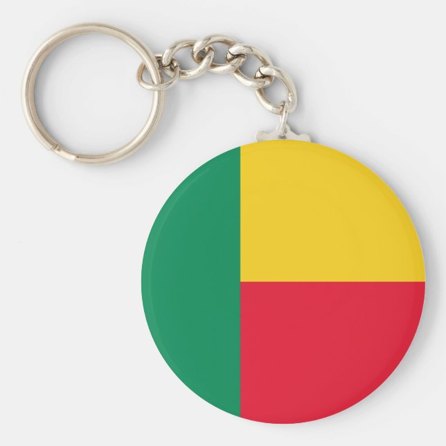 Benin Flag Keychain (Front)