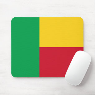 Benin flag mouse pad