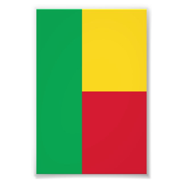 Benin flag photo print (Front)