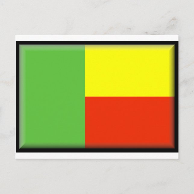 Benin Flag Postcard (Front)