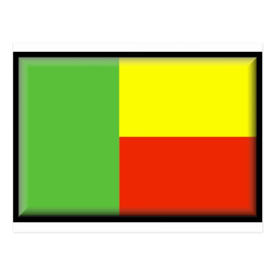 Benin Flag Postcard
