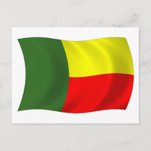 Benin Flag Postcard