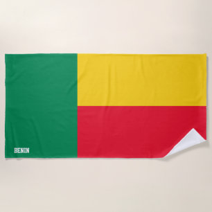 Benin Flag Splendid Patriotic Beach Towel