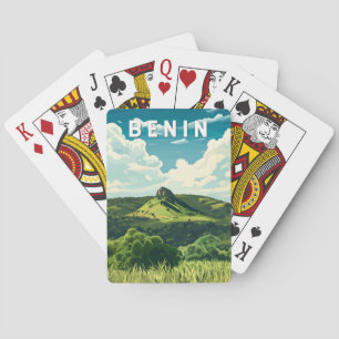 Benin Illustration Travel Art Vintage Playing Cards