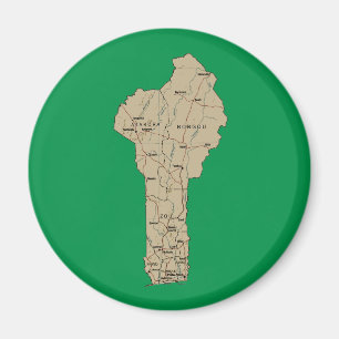 Benin Map Magnet